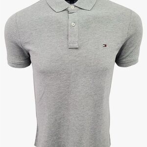 Tommy Hilfiger Light Gray Short Sleeve Polo Shirt‎